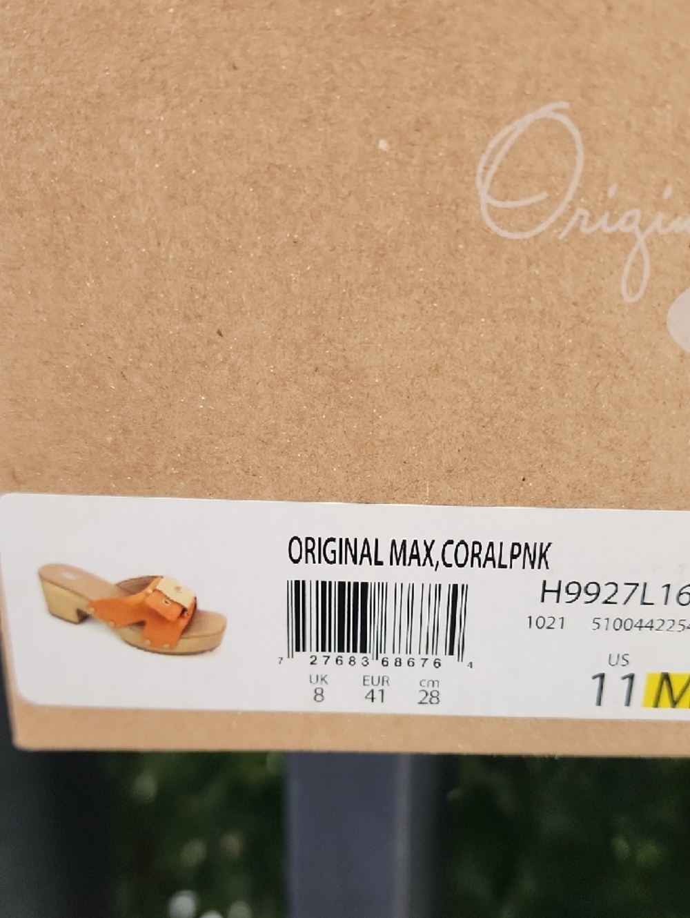 Dr. Scholl's Orange Leather Platform Clogs - Picture 9 of 9